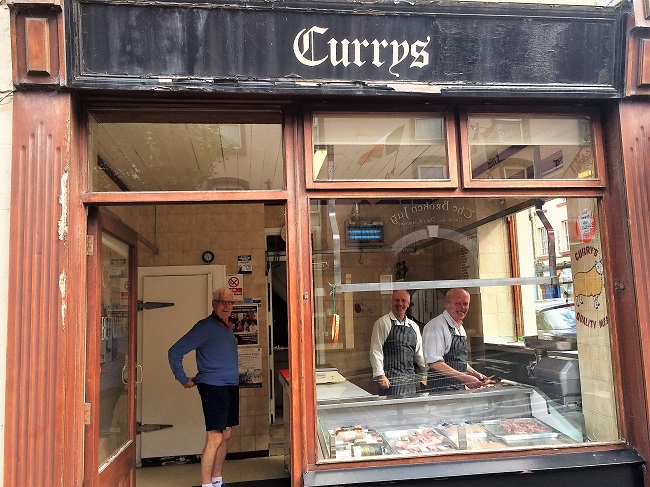 The friendliness of this North Mayo town is typified by local Butchers and Eddy Curry O'Rahilly Street.