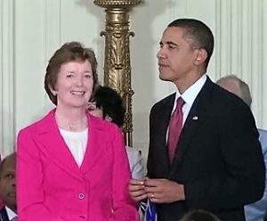 Robinson receiving the Presidential Medal of Freedom from Barack Obama