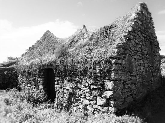 Old traditional island cottage.