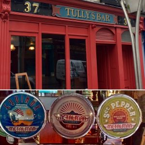 Tullys Bar serving local Metalman craft beers