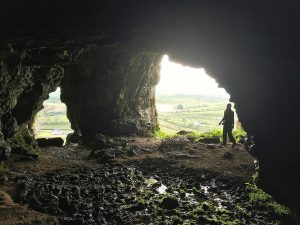 View from inside the Caves of Kesh near Ballymote, Sligo.